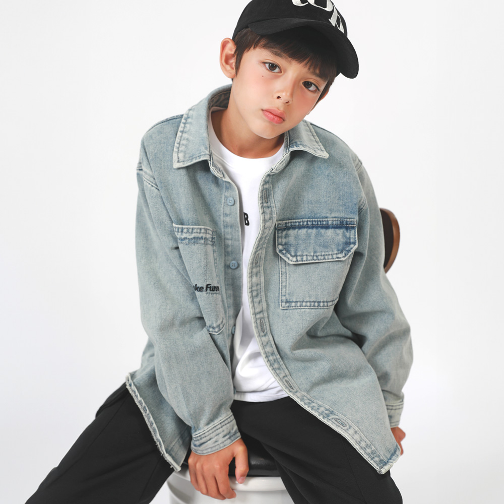 Ness Denim Shirt Jacket (Size 9-23)