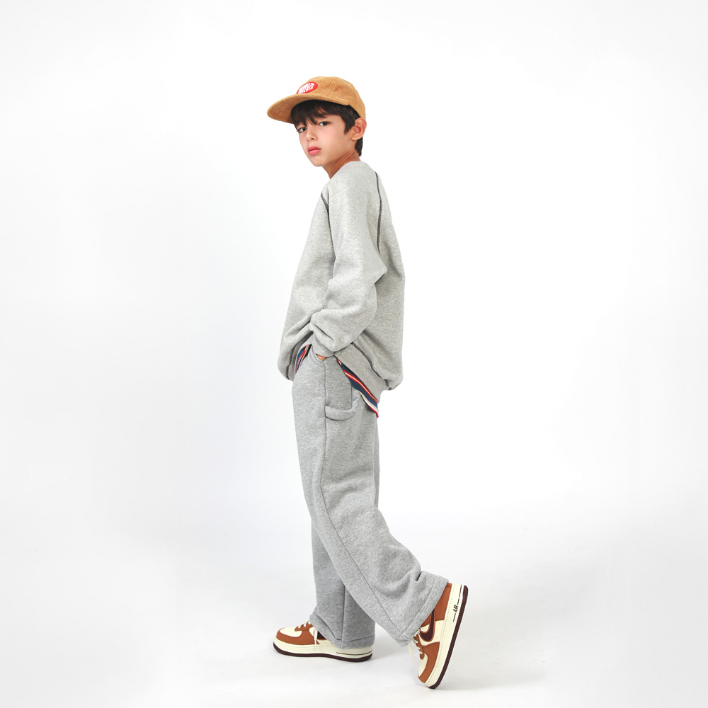 Warp pin tuck fleece pants (size 9-23)