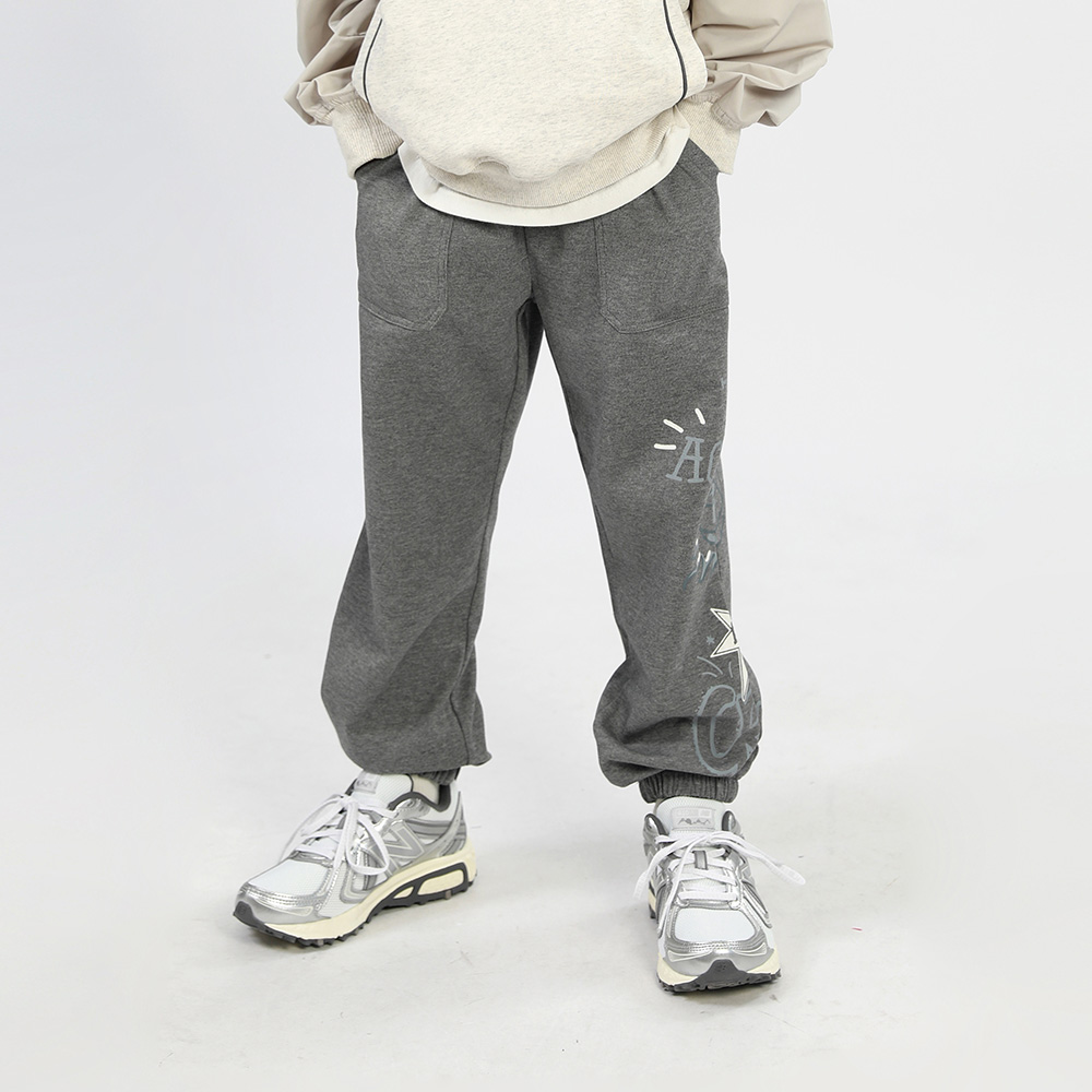 Achilles embroidery jogger pants (size 9-23)