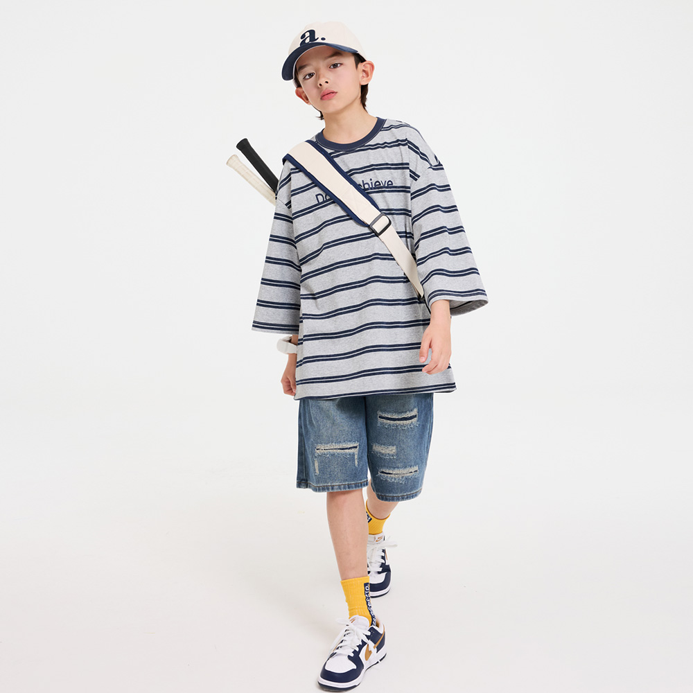 Tuck Denim Half Pants (Size 9-23)