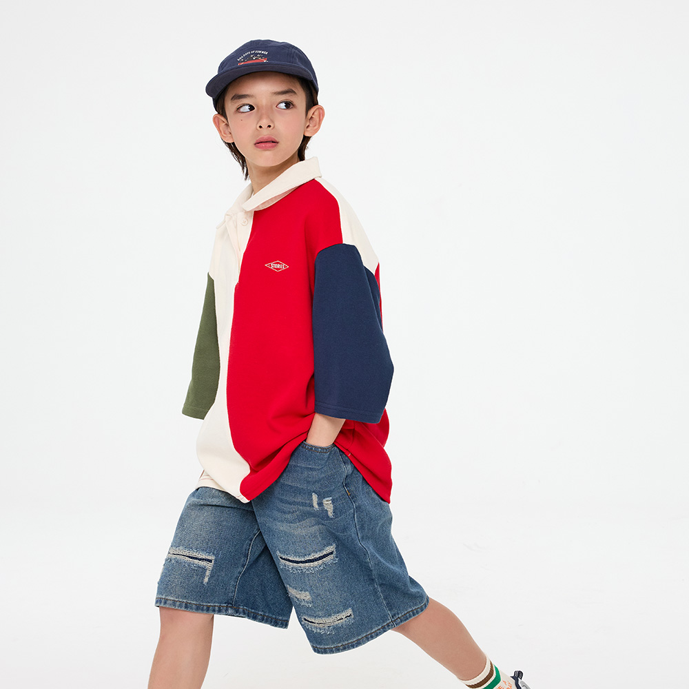 Tuck Denim Half Pants (Size 9-23)