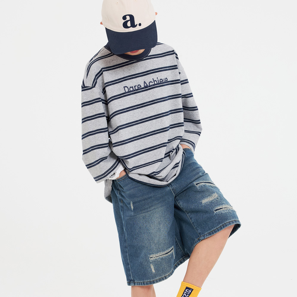 Tuck Denim Half Pants (Size 9-23)