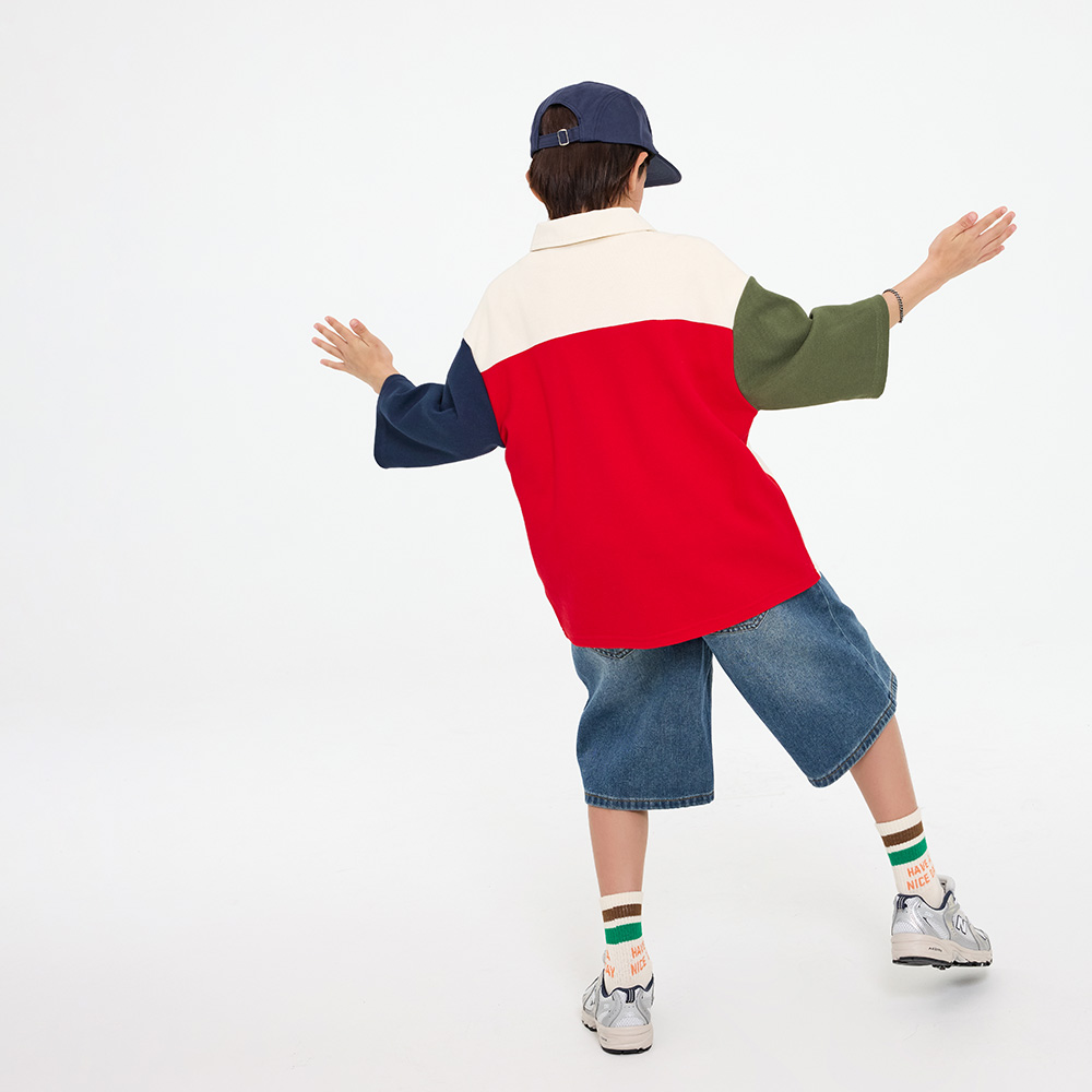 Tuck Denim Half Pants (Size 9-23)