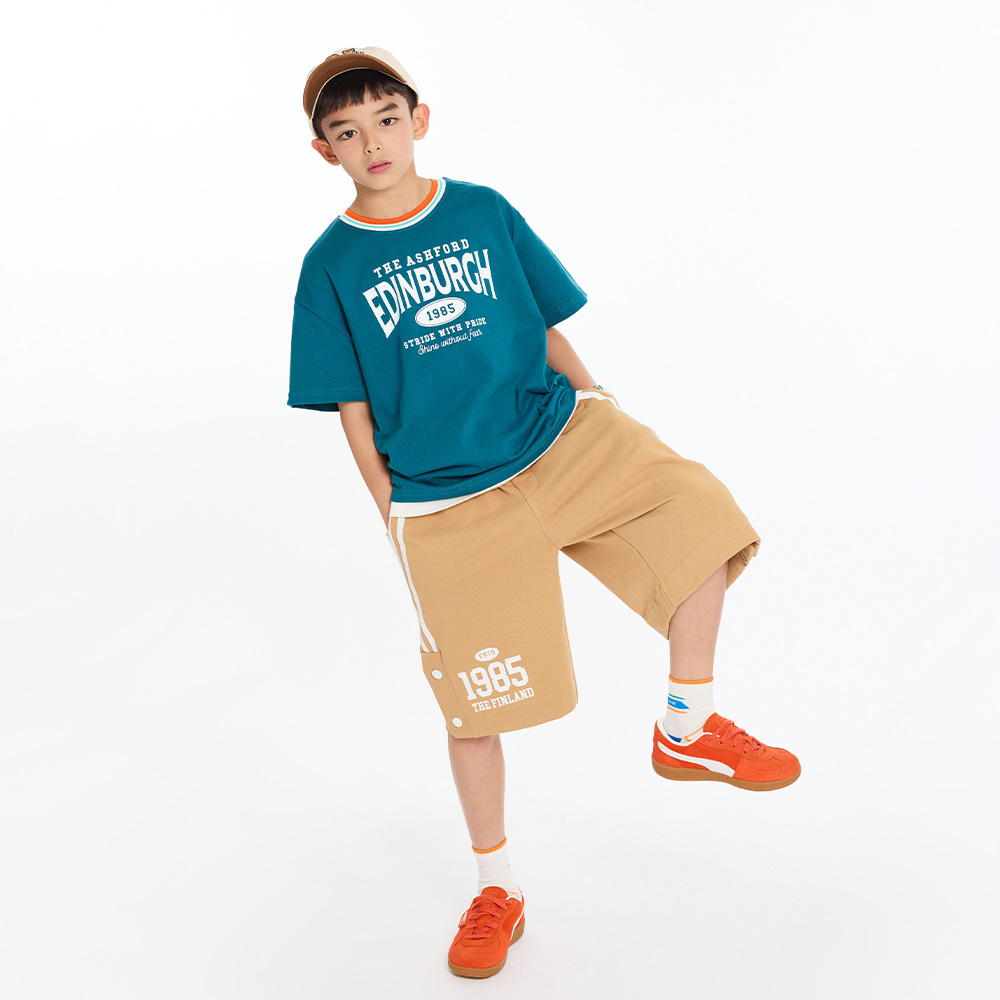 Lamber embroidery half pants (size 9-23)