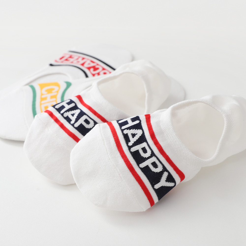 Logo fake socks 3-piece set