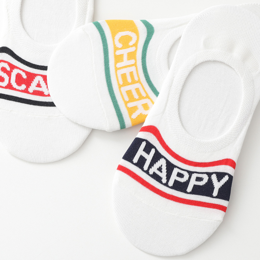 Logo fake socks 3-piece set