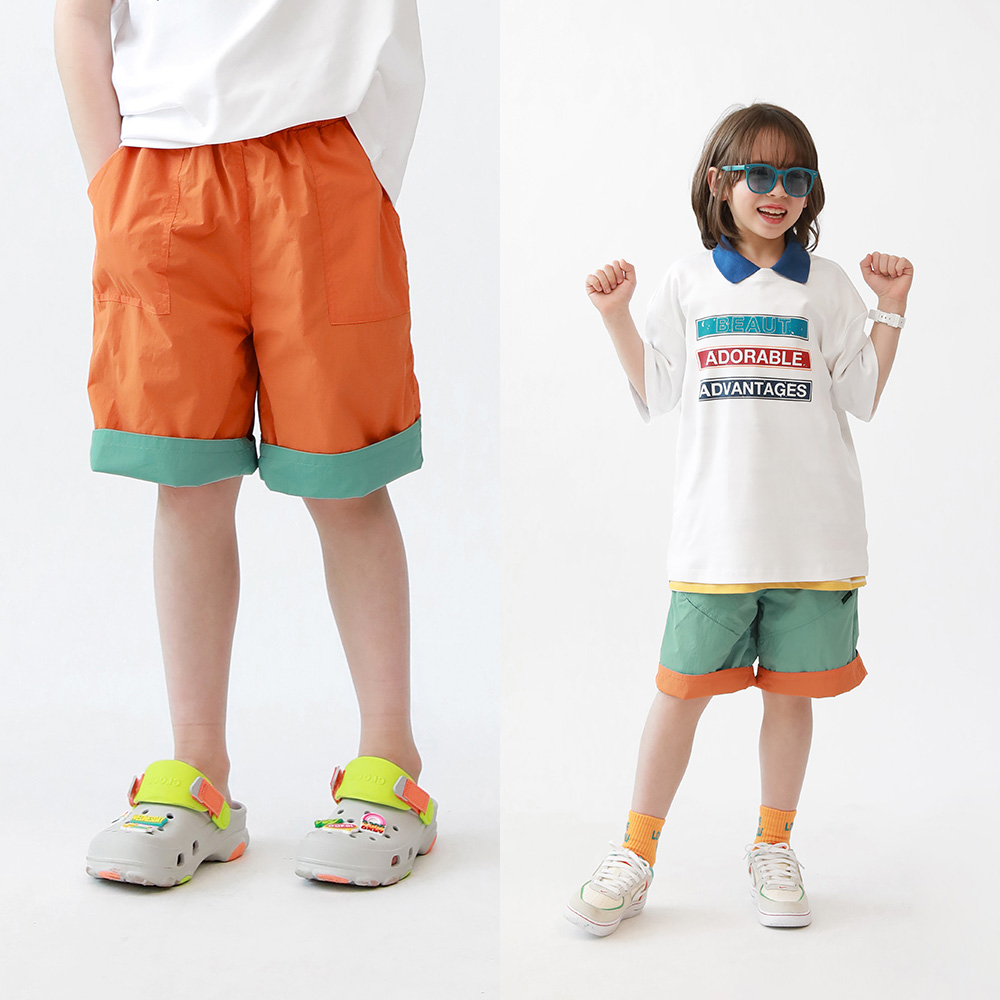 Peak Woven Double-Sided Half Pants (Size 9-23)