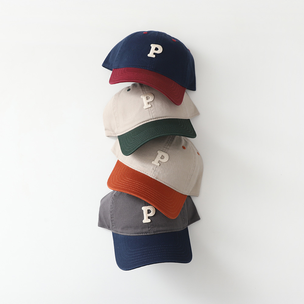P two-tone color cap