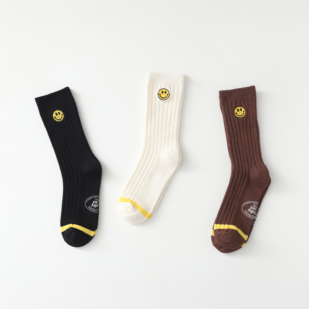 Yellow Smile Socks 3-piece set