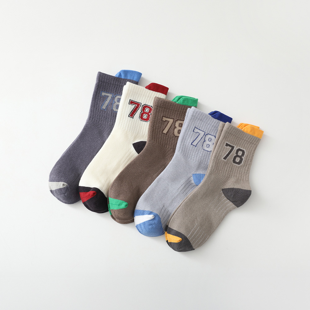78-color socks 5-piece set
