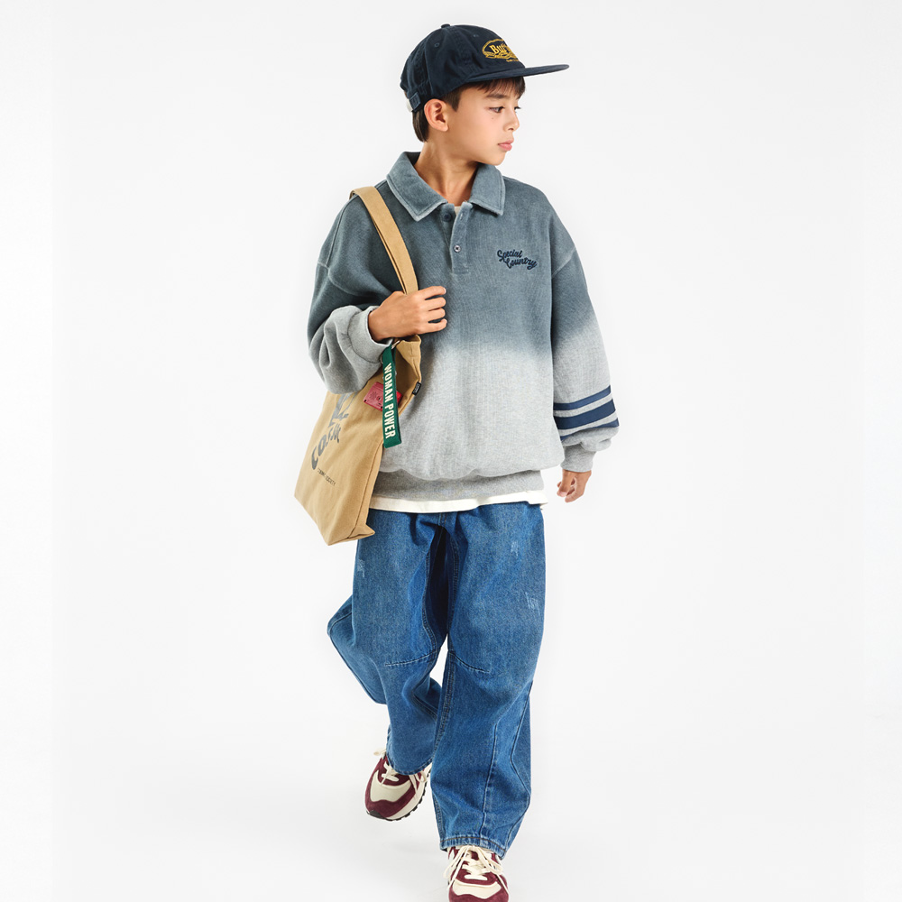 Lanto embroidery collared sweatshirt (sizes 9-23)