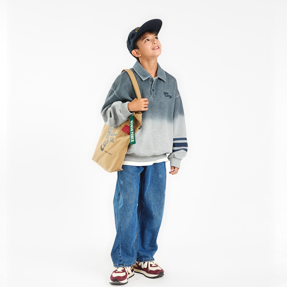 Lanto embroidery collared sweatshirt (sizes 9-23)