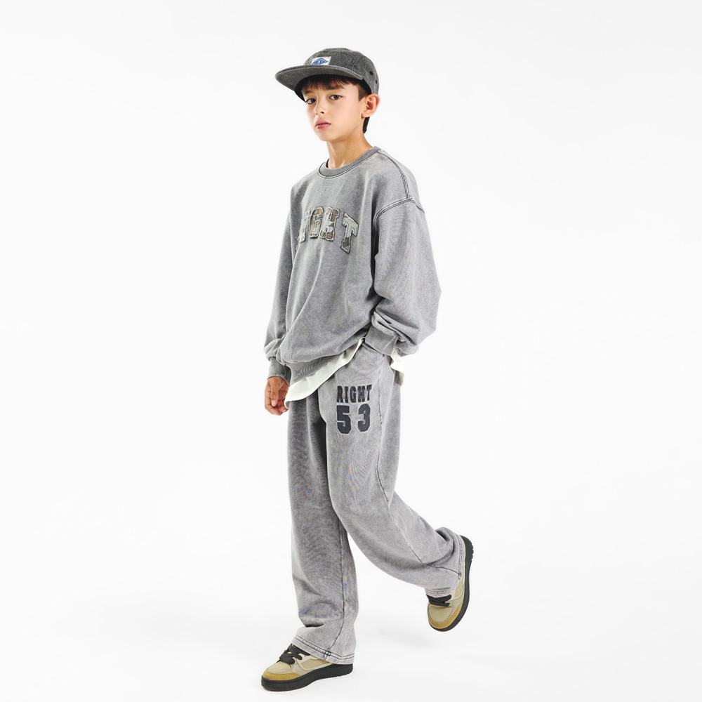 Light Pigment Embroidery Top and Bottom Set (Size 9-23)