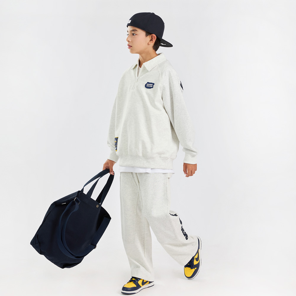 Tums Embroidery Half Zip-up Set (Size 9-23)