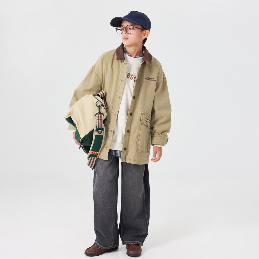 Walnut Corduroy Two-tone Cotton Jacket (Size 9-23)