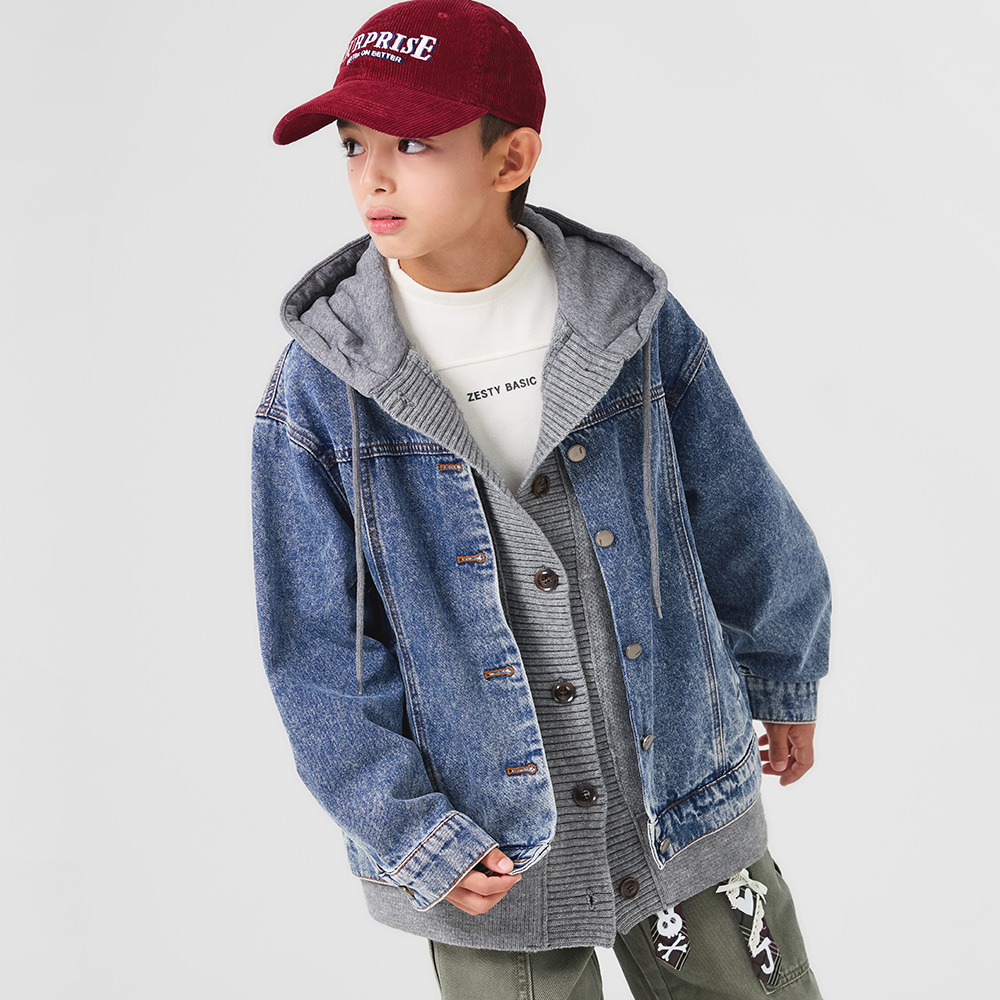 Salty Layered Denim Jacket (Size 9-23)