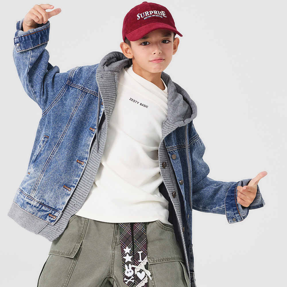 Salty Layered Denim Jacket (Size 9-23)