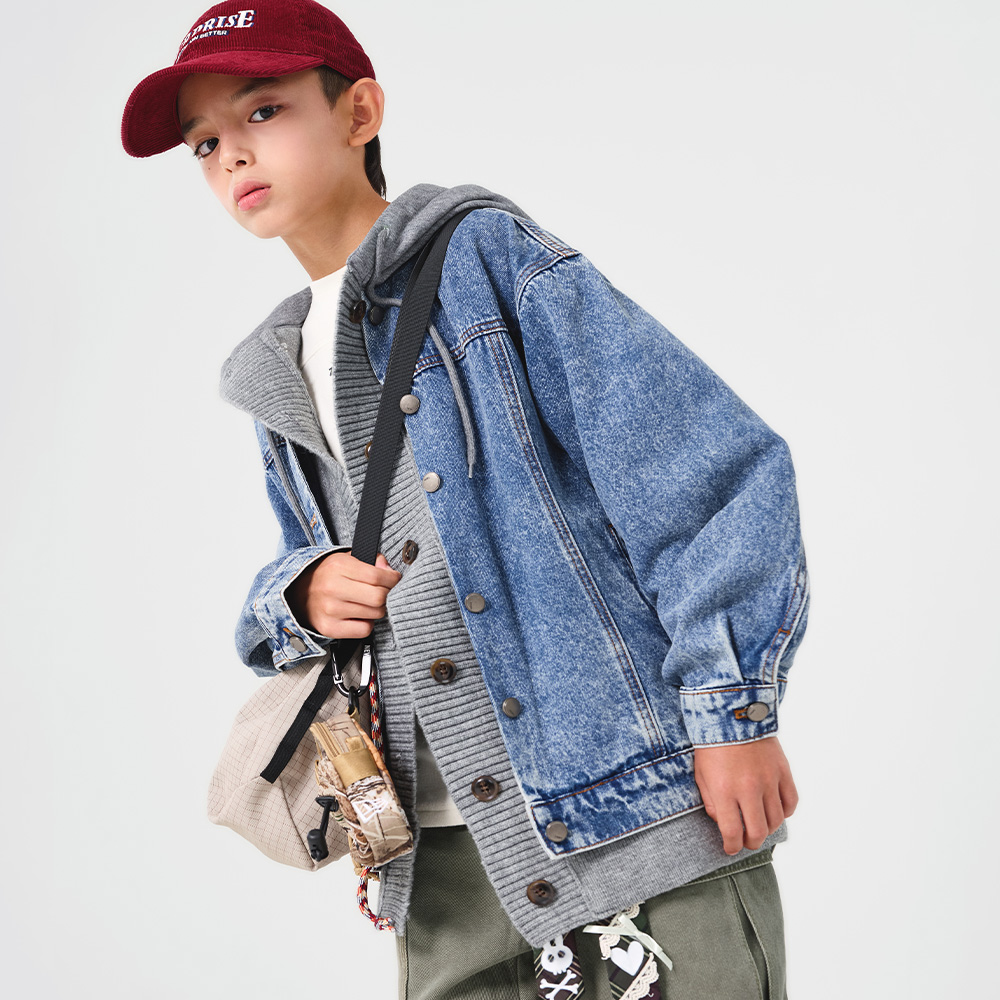 Salty Layered Denim Jacket (Size 9-23)