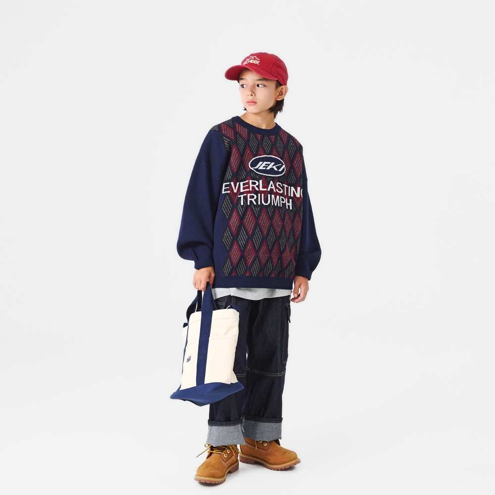 Simon Argyle Knit (Size 9-23)