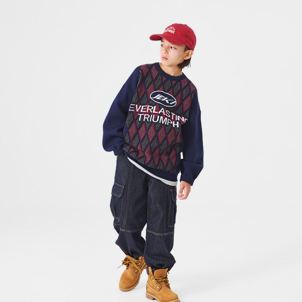 Simon Argyle Knit (Size 9-23)