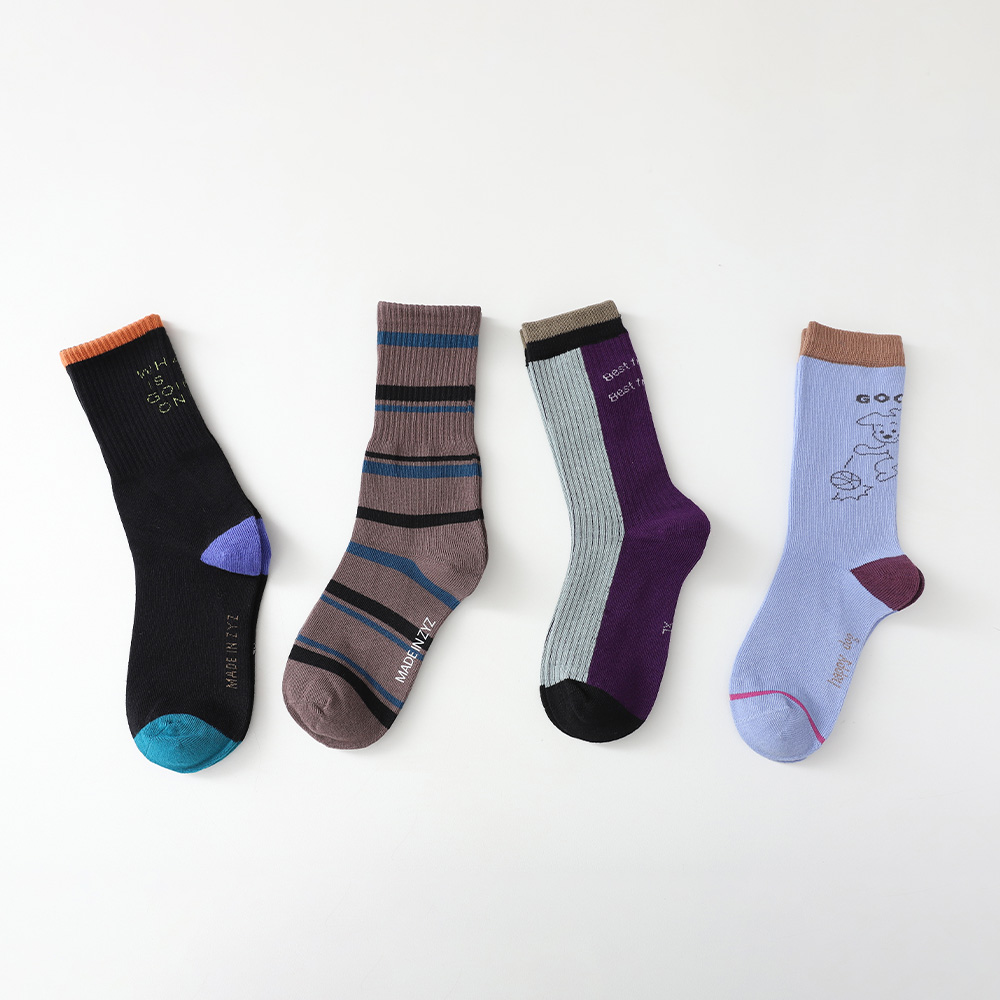 Happy Dog Socks 4-piece set