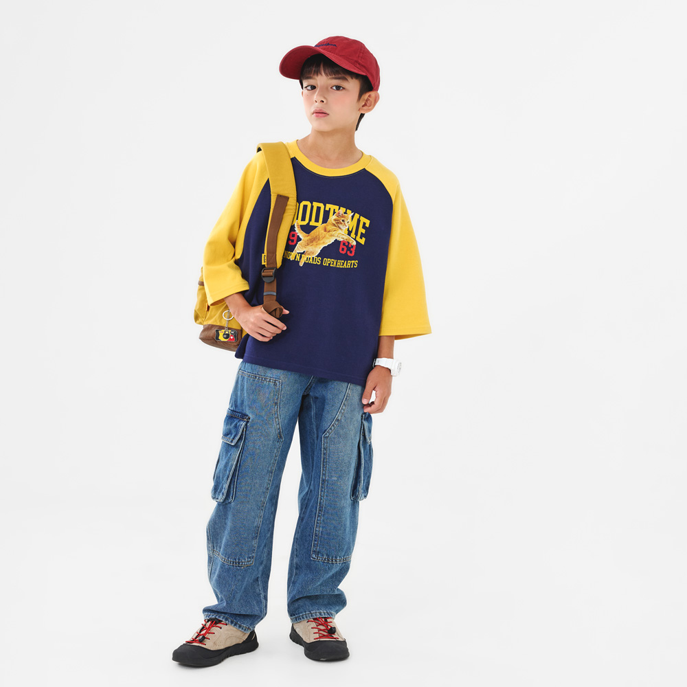 Utility Cargo Denim Pants (Size 9-23)