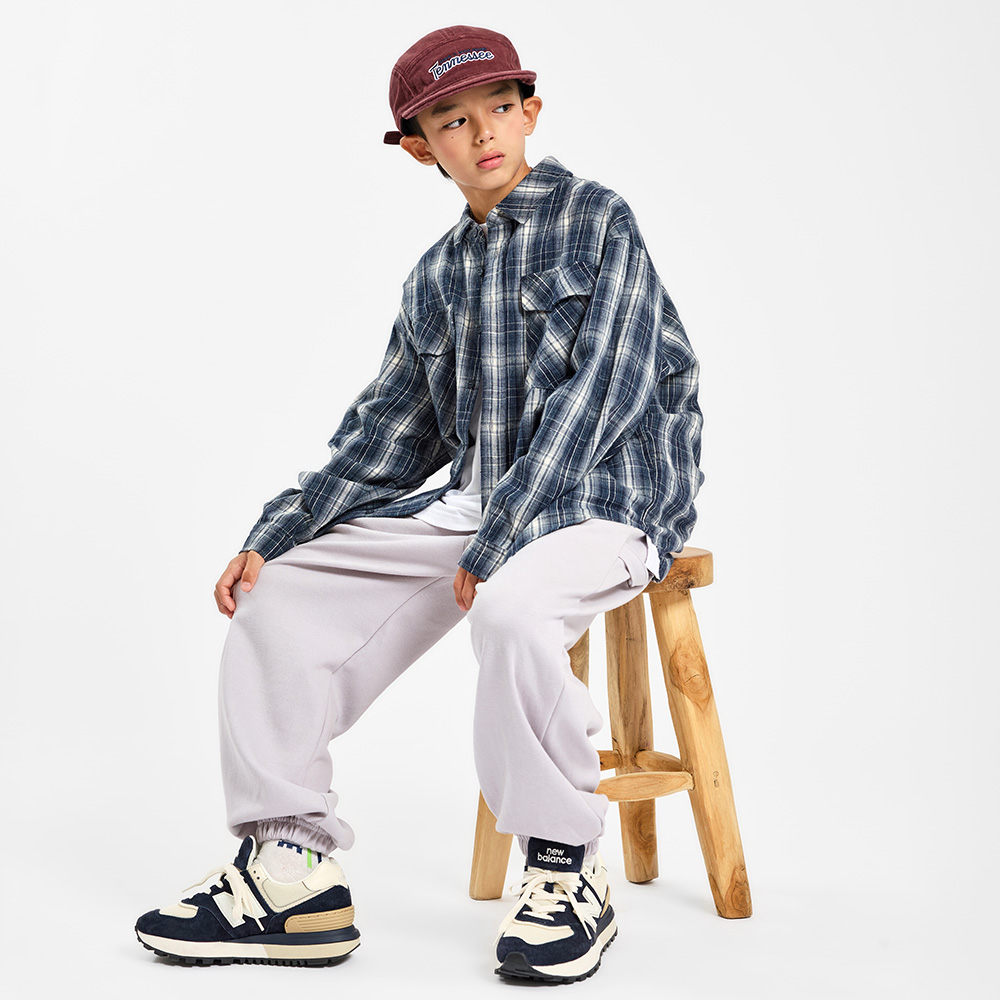 Grid Jogger Pants (Size 9-23)