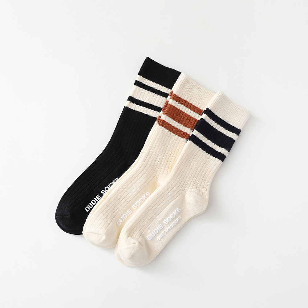 Sugar color matching socks 3-piece set