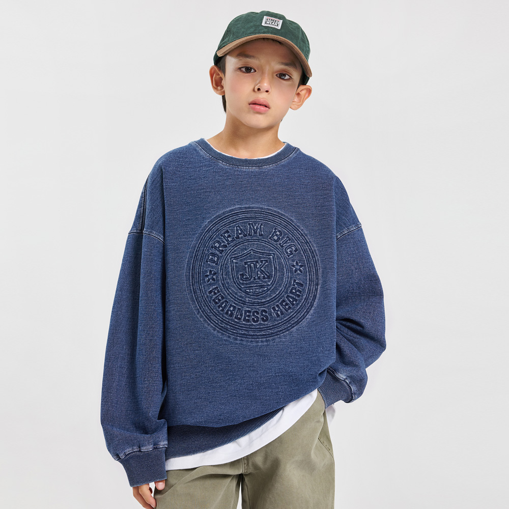 Dow Embossed Washing Man-to-Man (Size 9-23)