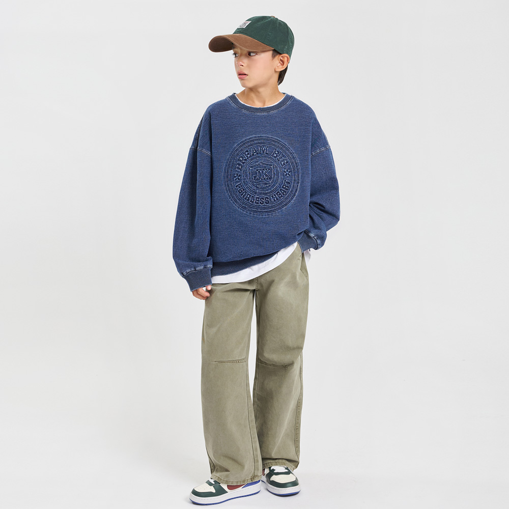 Dow Embossed Washing Man-to-Man (Size 9-23)
