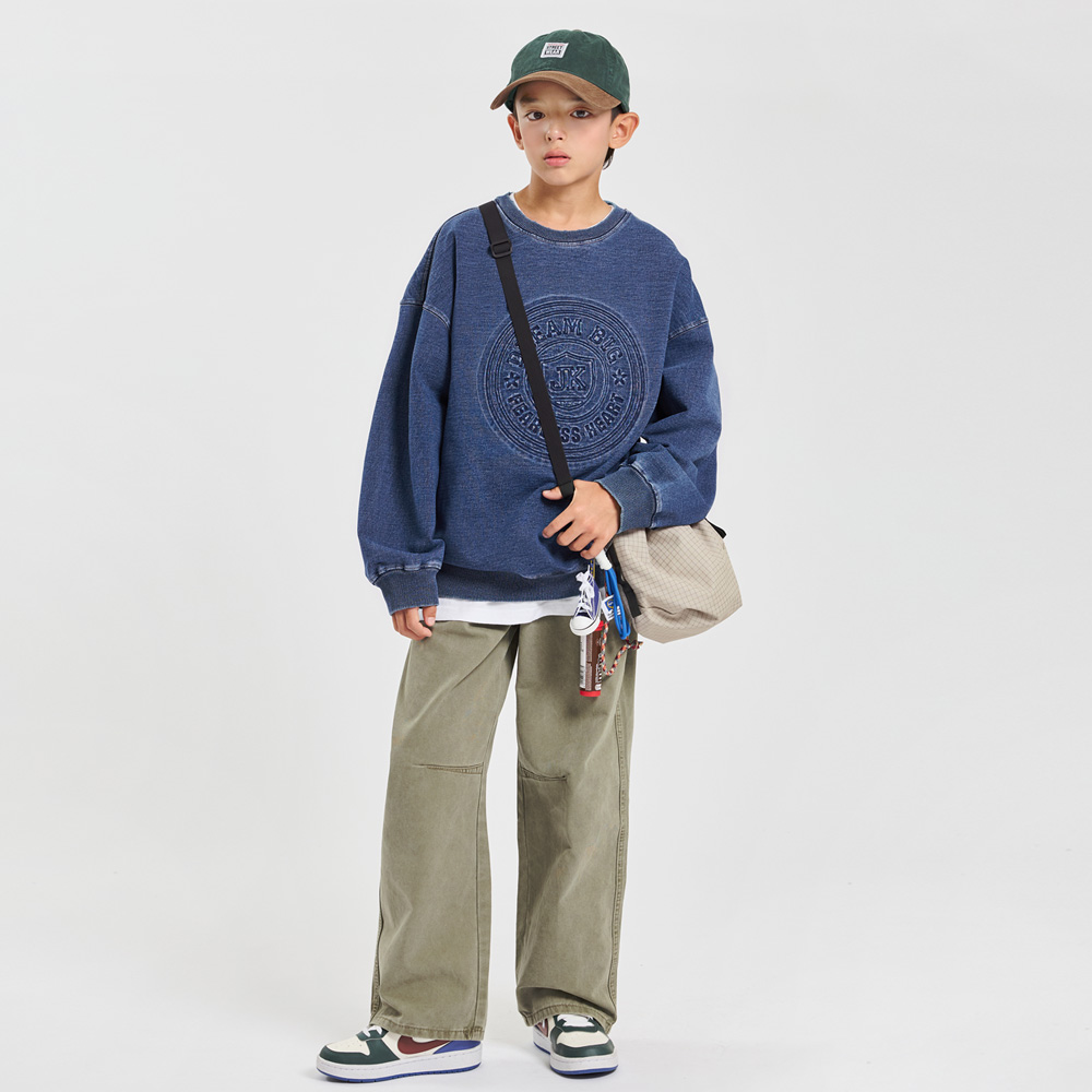 Dow Embossed Washing Man-to-Man (Size 9-23)