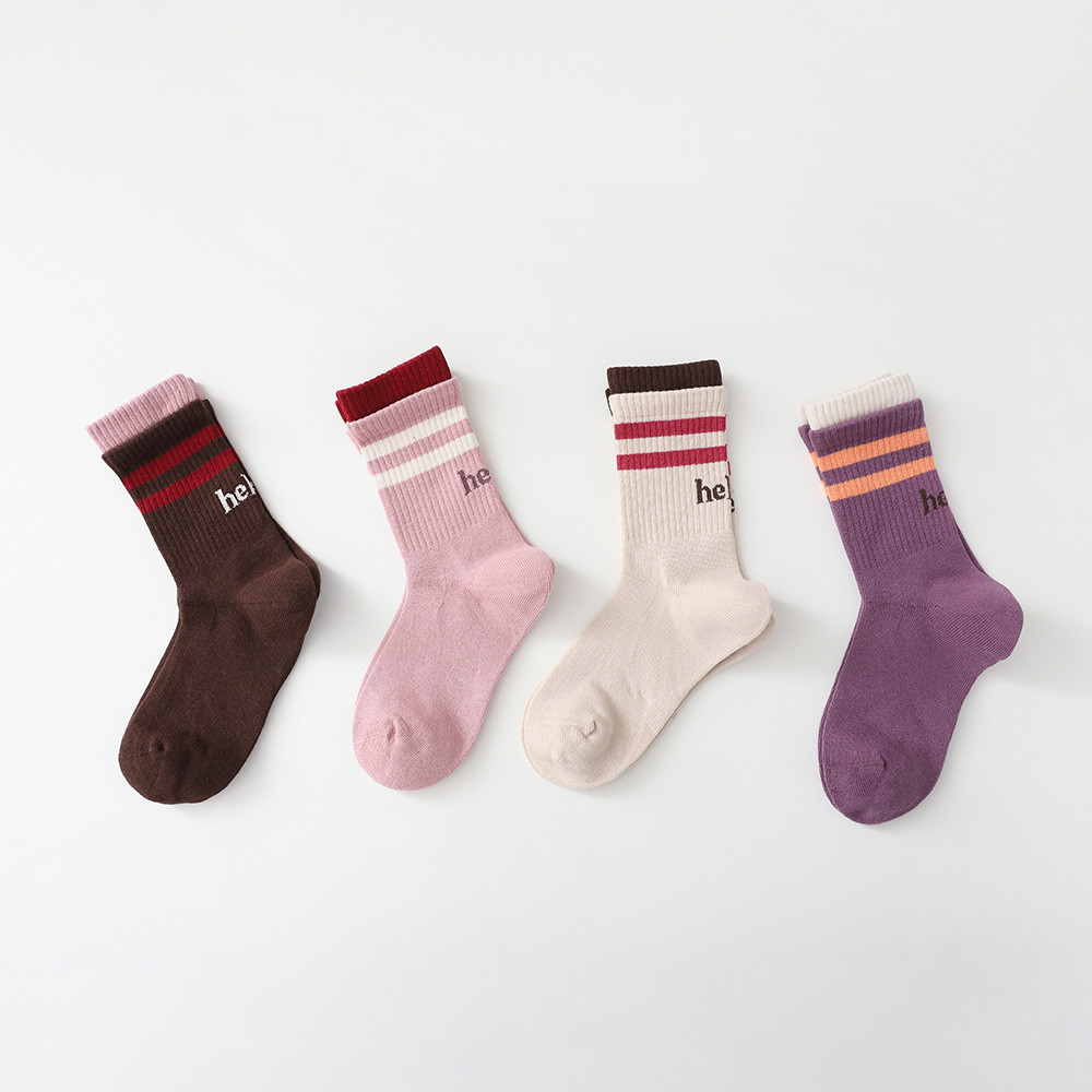 Hello Layered Socks 4-Piece Set