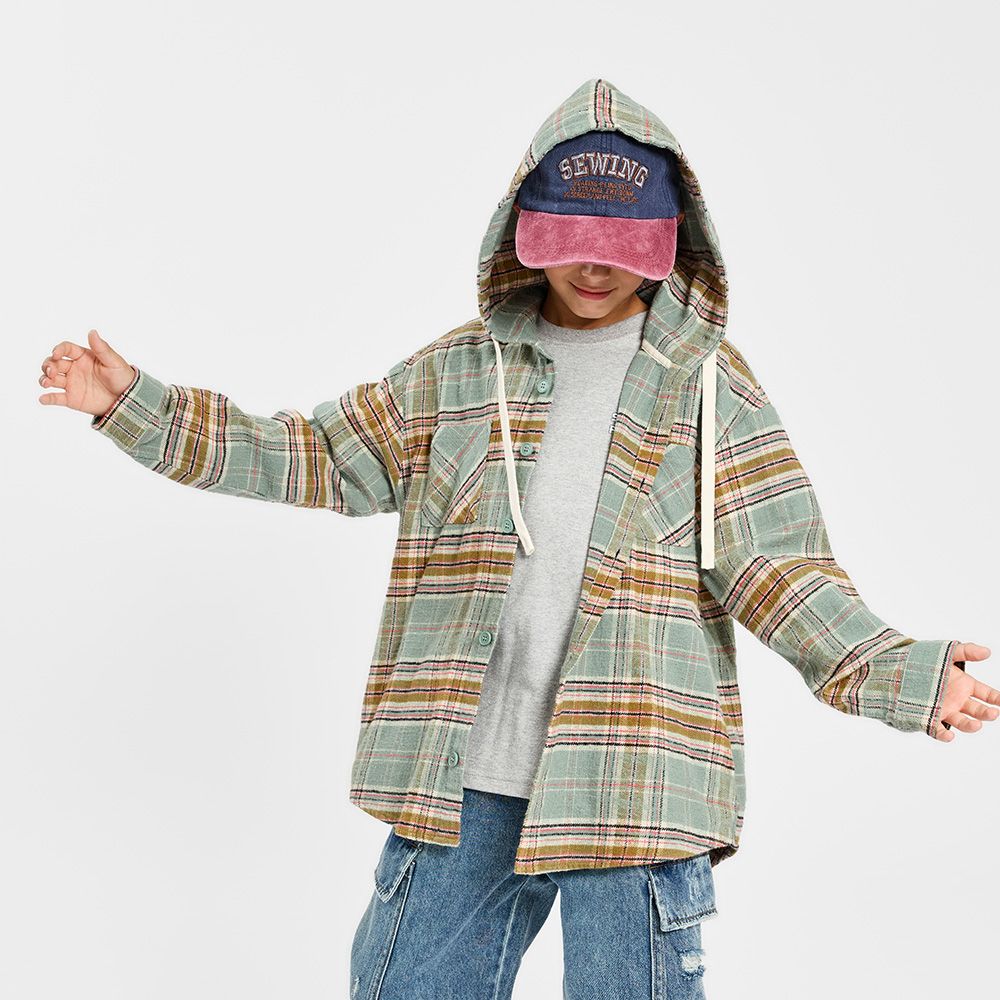 Debbie Hooded Shirt Jacket (Size 9-23)