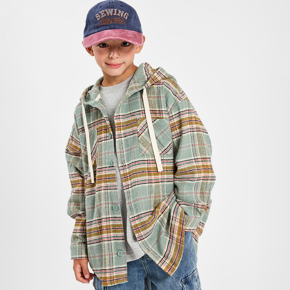 Debbie Hooded Shirt Jacket (Size 9-23)