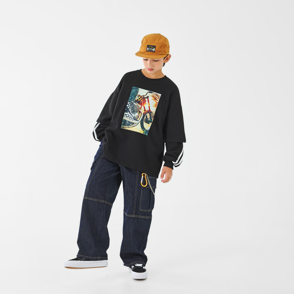 Bike Layered Tee (Size 9-23)