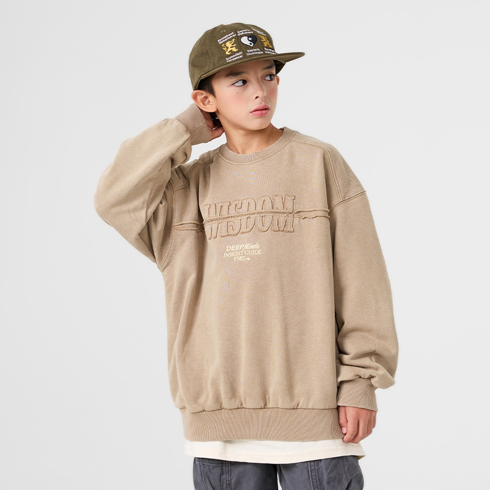 Benel Pigment Semi-Fleece Man-to-Man (Size 9-23)