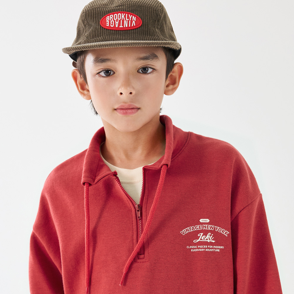 Azelban Zip-up Man-to-Man (Size 9-23)