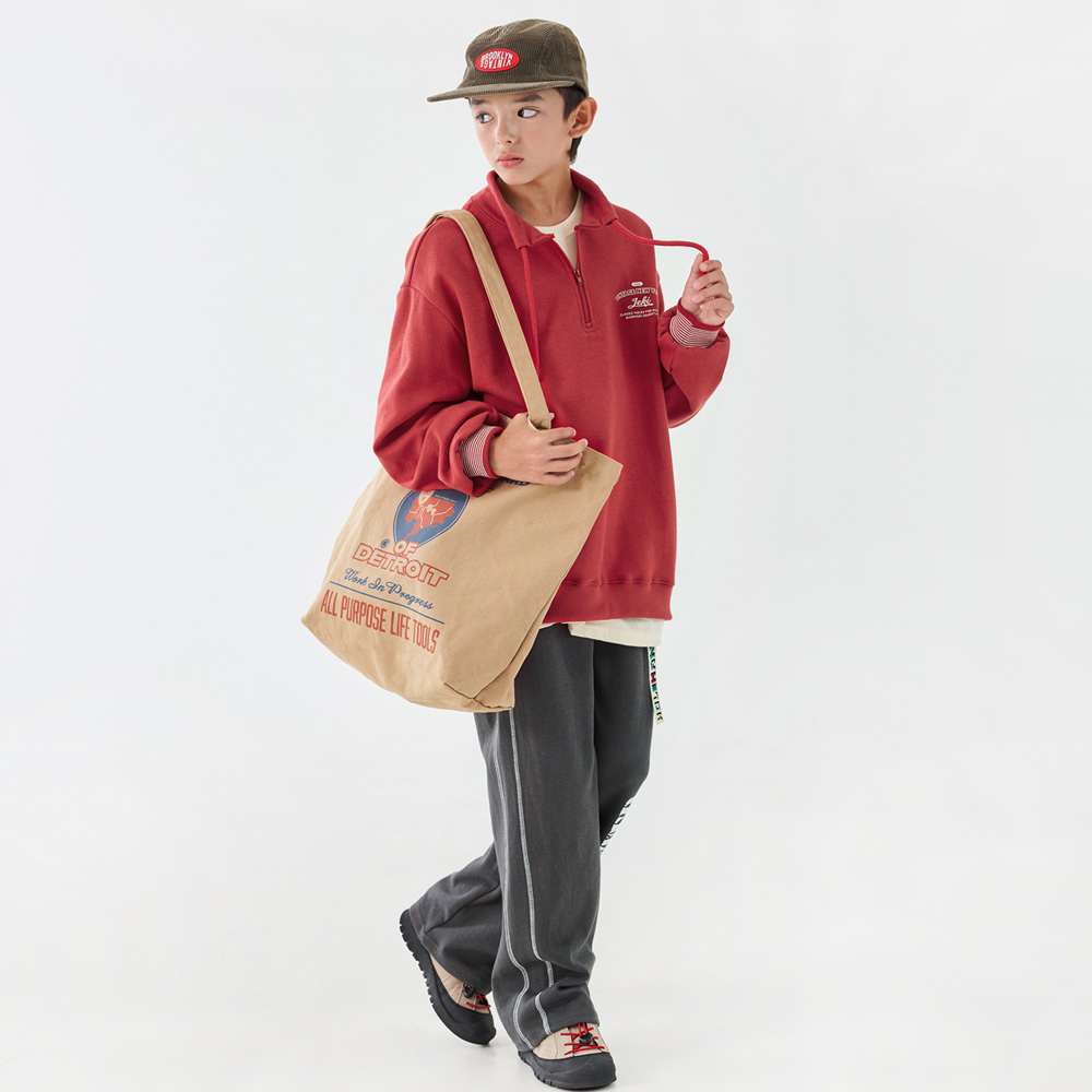 Azelban Zip-up Man-to-Man (Size 9-23)