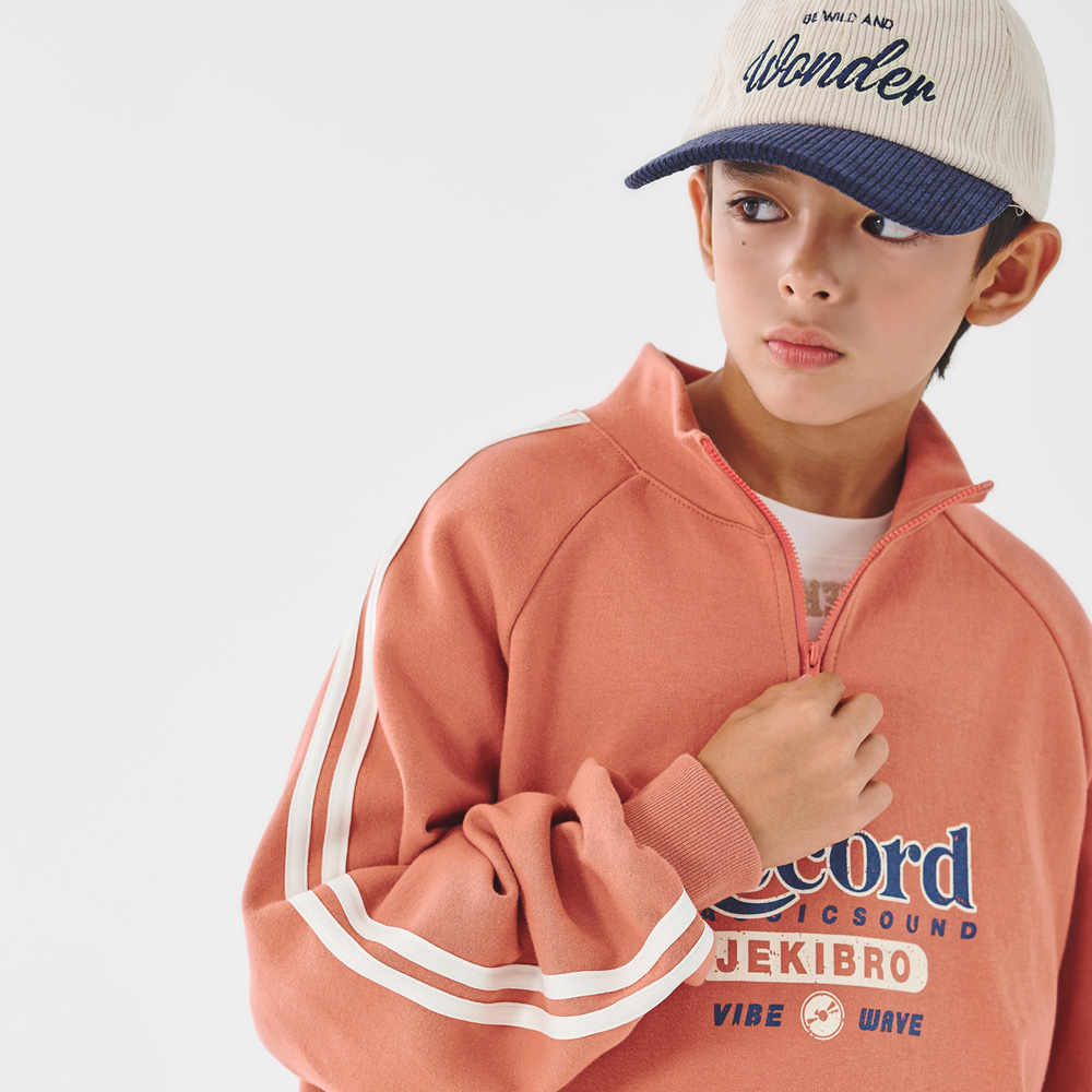 Delsiban Zip-up Man-to-Man (Size 9-23)