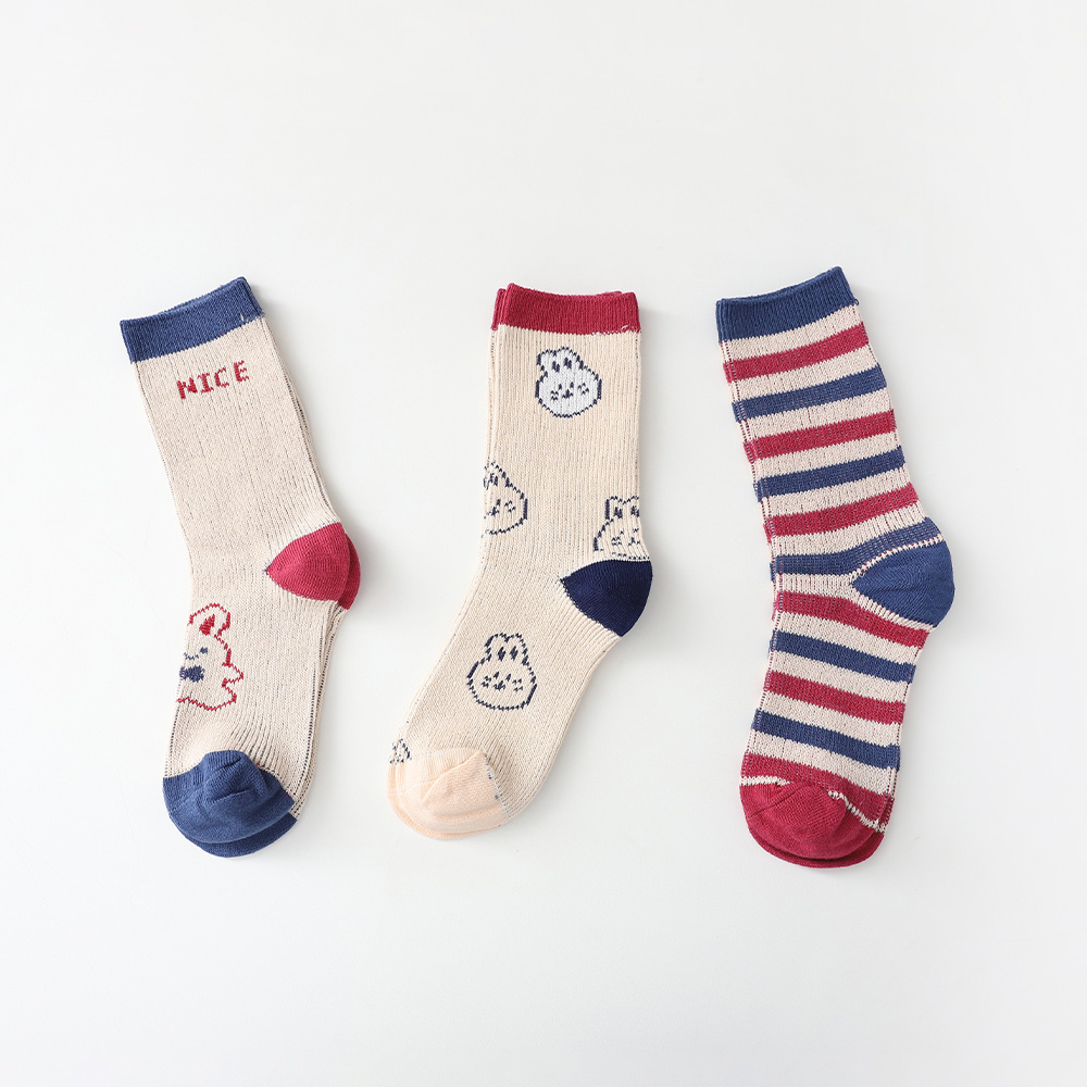 Rabbit Nice Socks 3-piece set