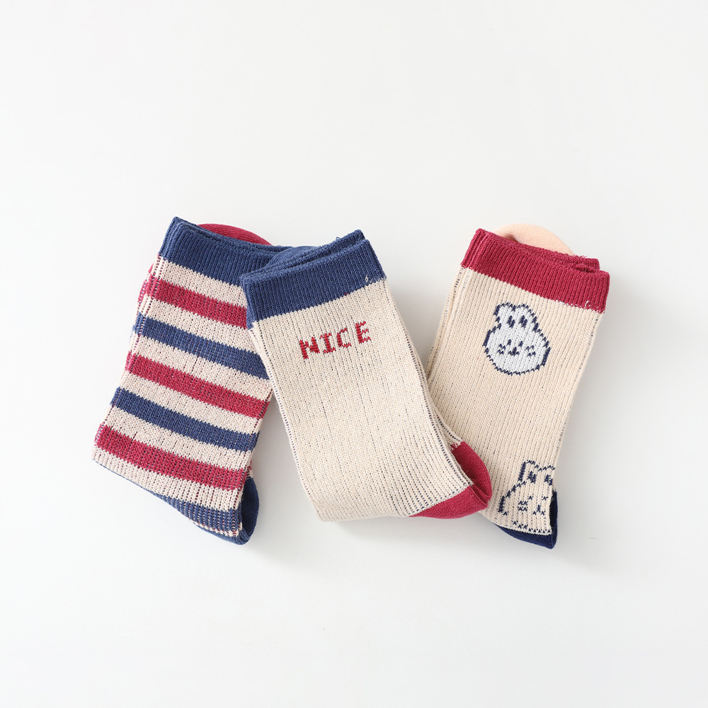 Rabbit Nice Socks 3-piece set