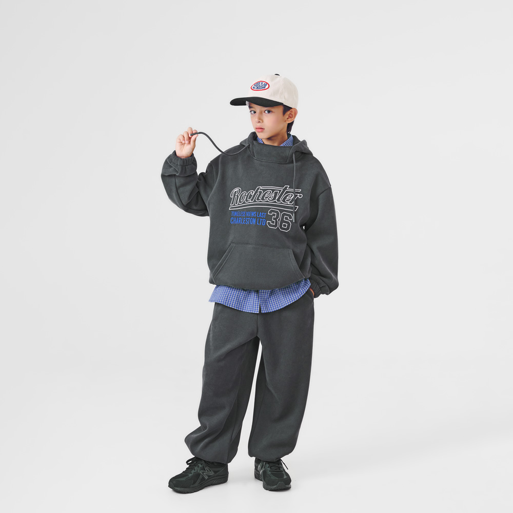 Hemp fleece hooded top and bottom set (sizes 9-23)