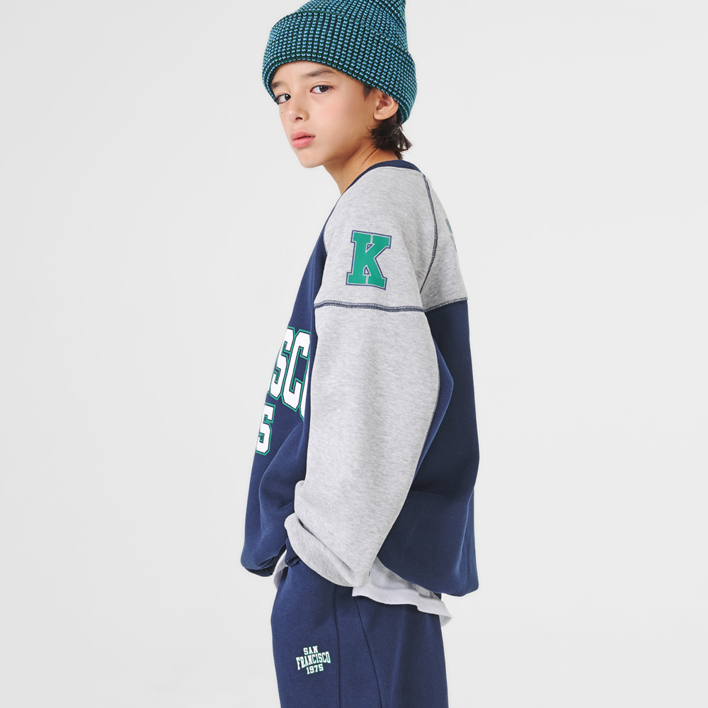 Curved fleece top and bottom set (sizes 9-23)