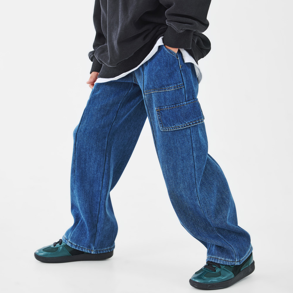 Disy's Ruffled Denim Pants (Size 9-23)