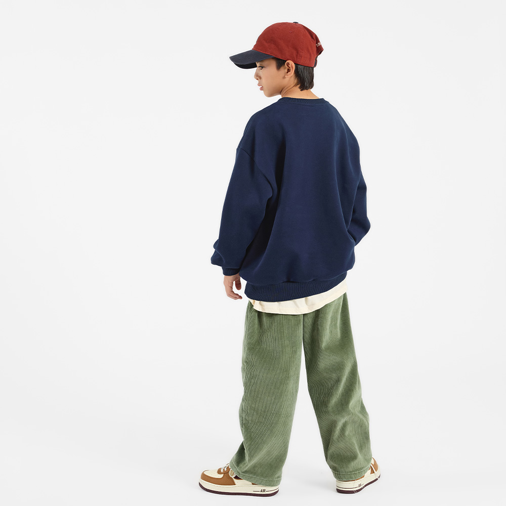 Wedge ribbed corduroy pants (sizes 9-23)