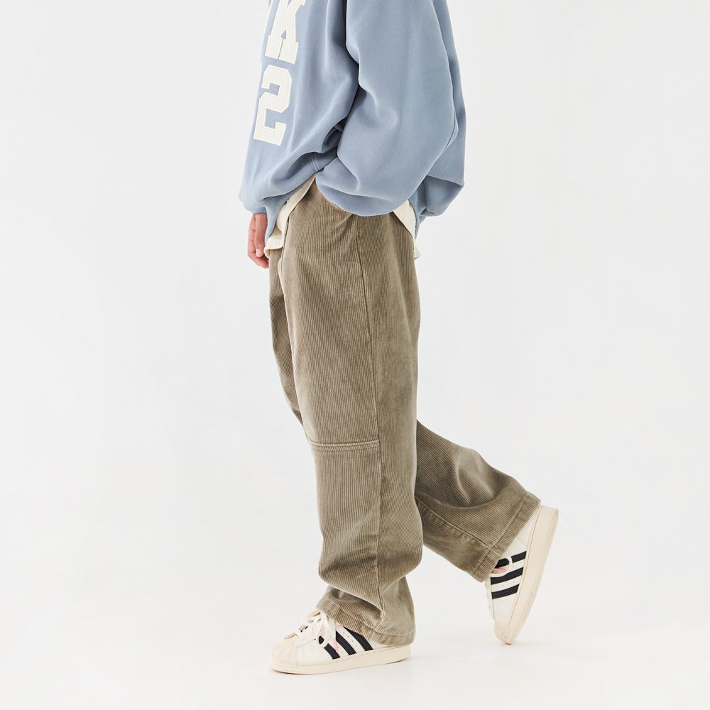 Wedge ribbed corduroy pants (sizes 9-23)