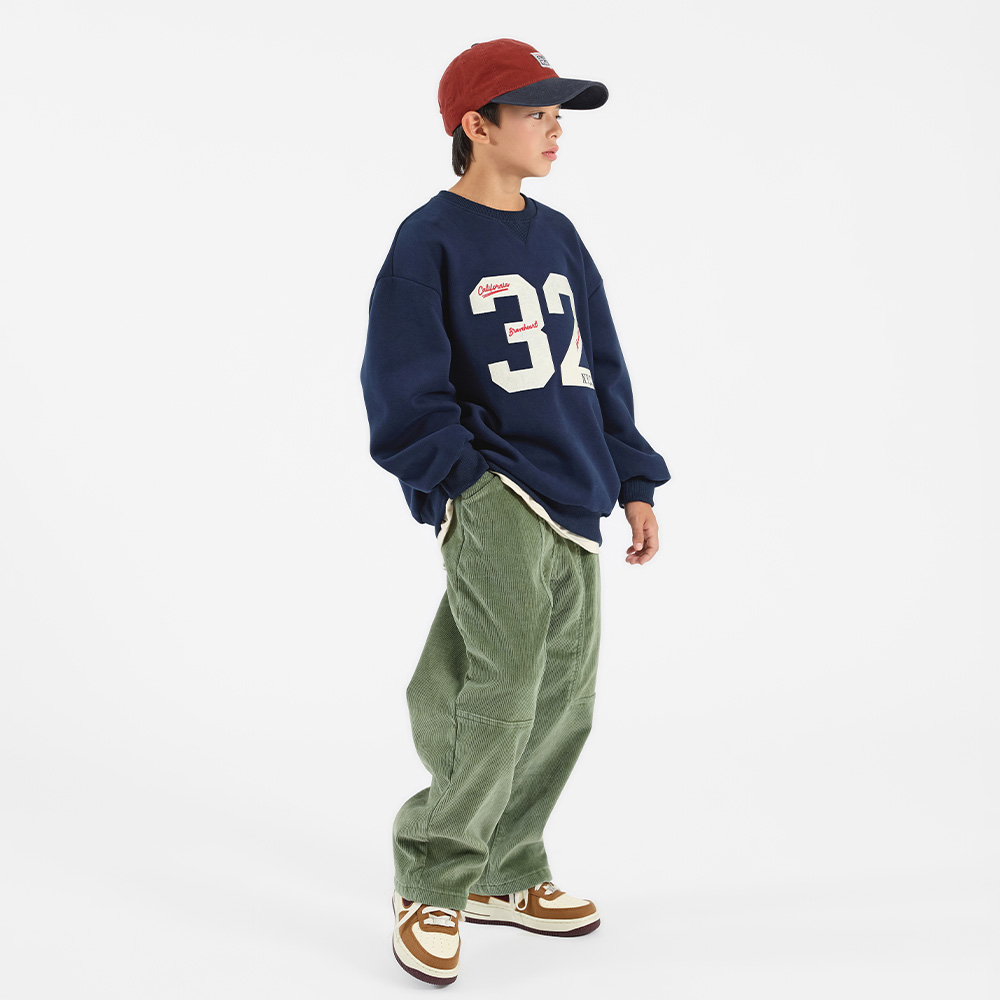 Wedge ribbed corduroy pants (sizes 9-23)