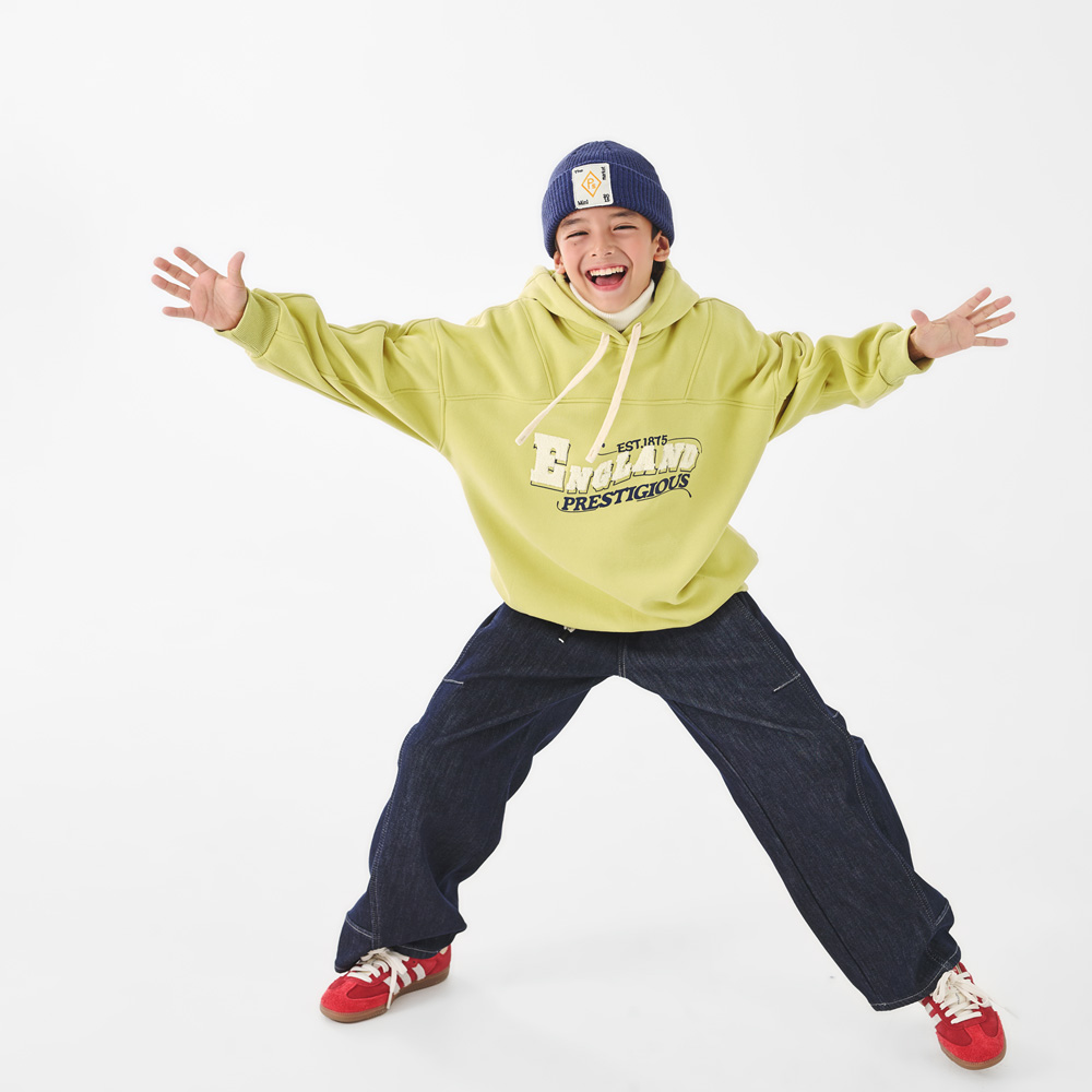 Turbo Fur Hooded Denim Pants (Size 9-23)