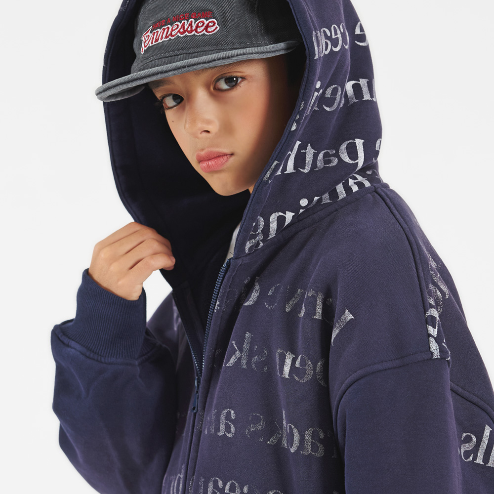 Bat-style hooded sweatshirt (sizes 9-23)