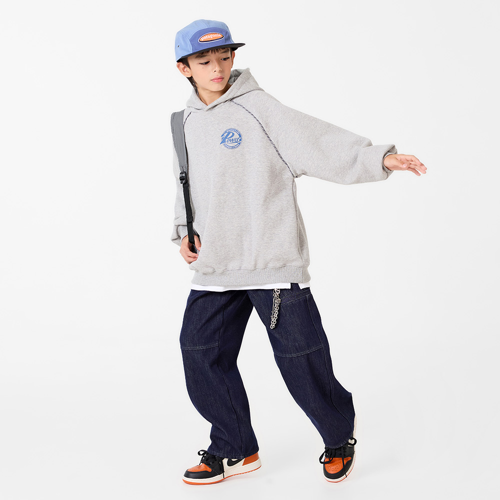 Tortoiseshell Hooded Man-to-Man (Size 9-23)